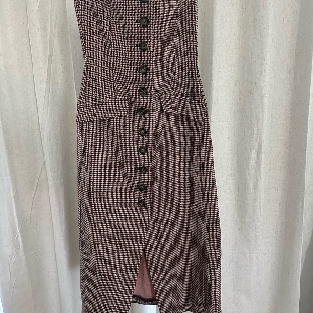 Favorite Daughter Brown Sheath Strapless Dress